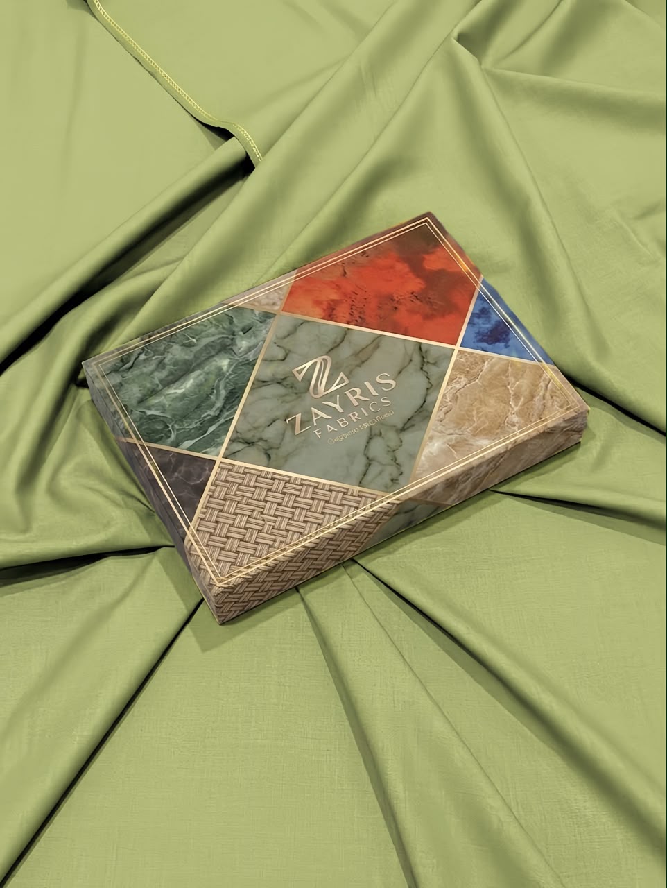 Premium Wash & Wear Suit – Olive Green