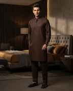 Men's Suit Chocolate Brown Milano Boski Unstitched