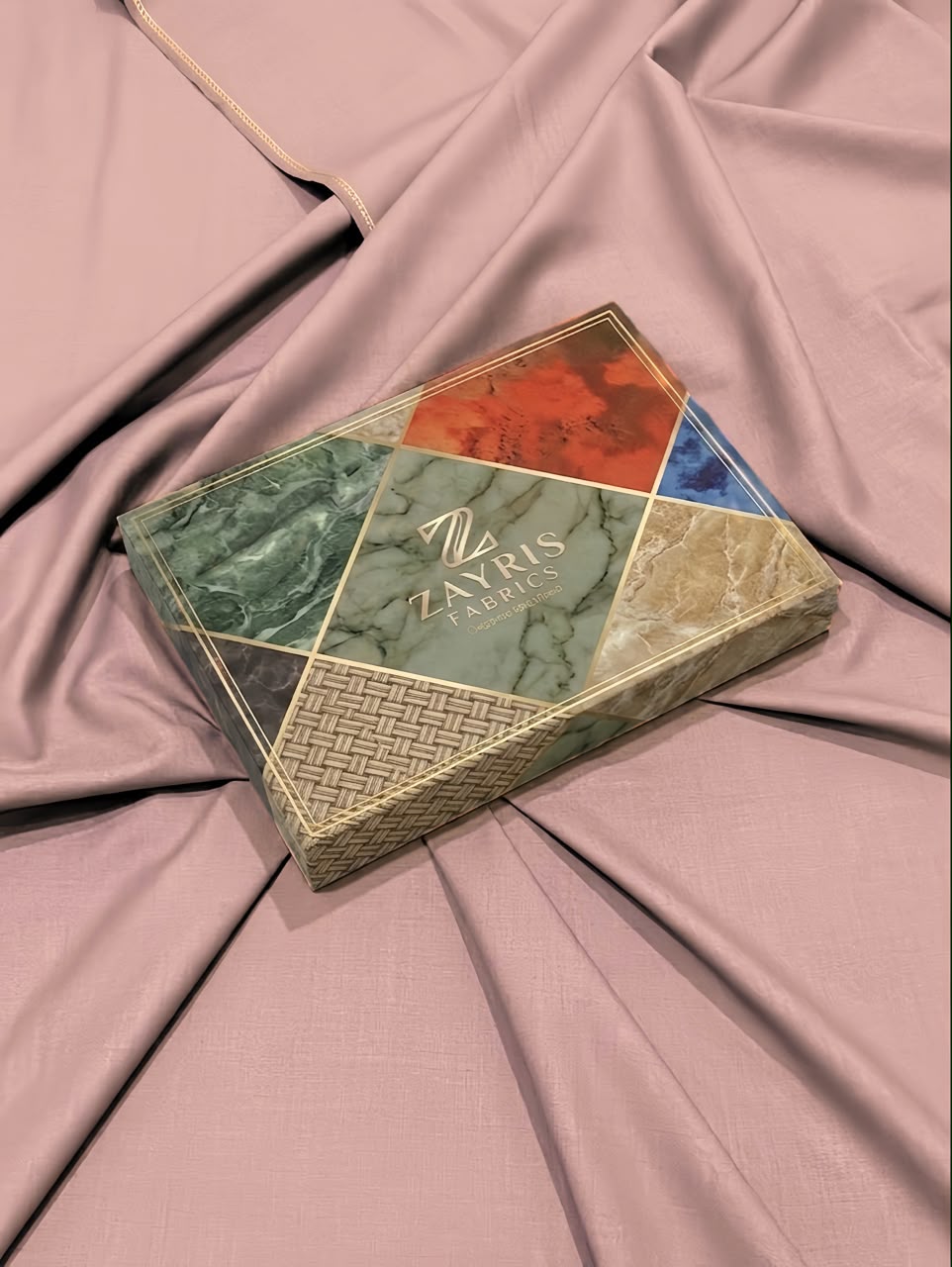 Premium Wash & Wear Unstitched Suit – Dusty Pink