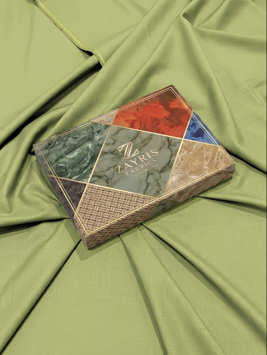 Premium Wash & Wear Suit – Olive Green
