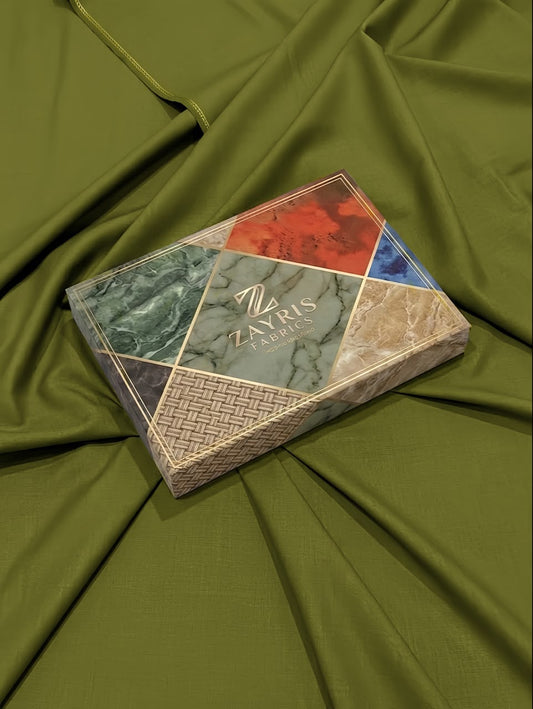 Premium Wash & Wear Suit – Olive Moss