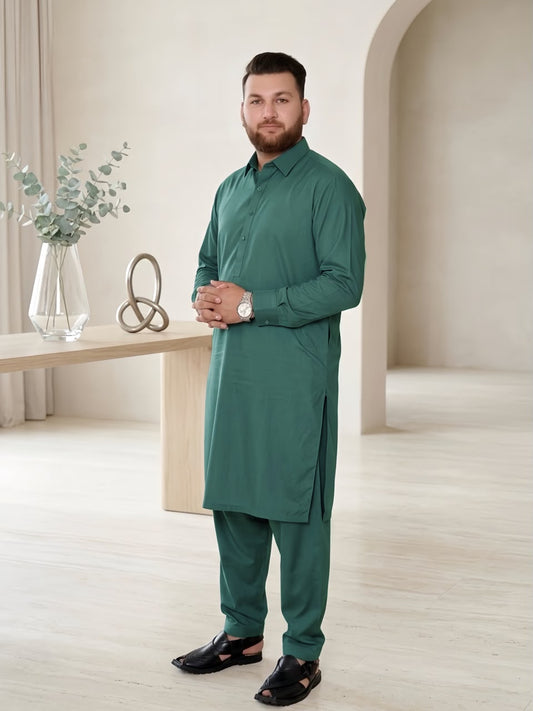 Deep Teal Wash & Wear Suit