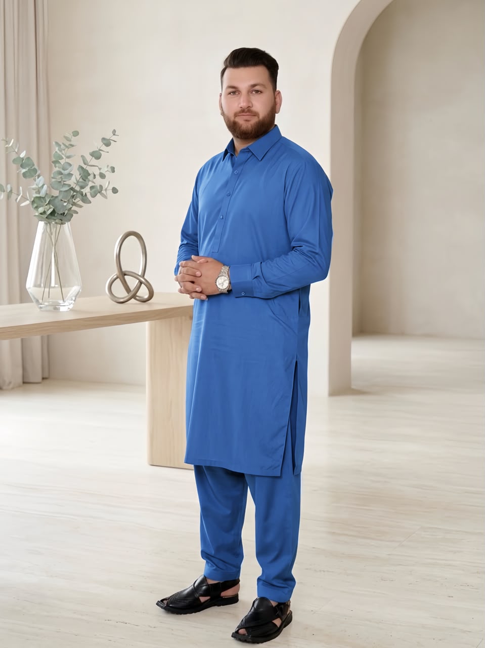 Royal Blue Wash & Wear Suit