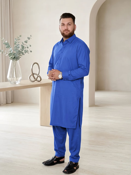 Wash & Wear Suit –  Blue