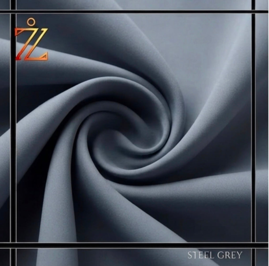 Premium Steel Grey Fabric