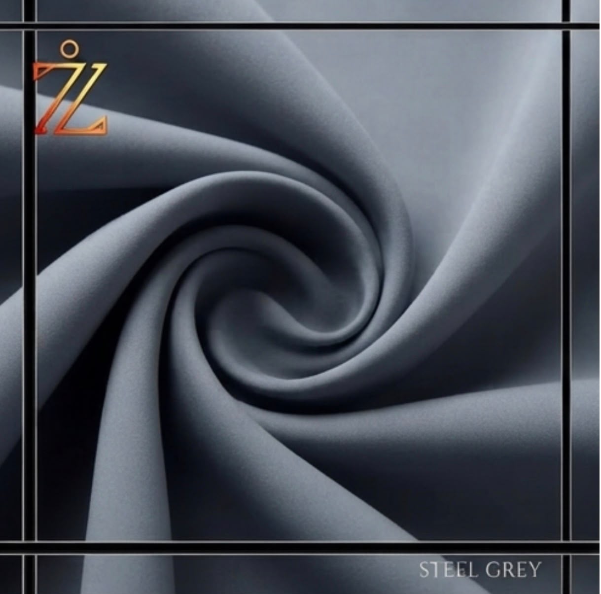 Premium Steel Grey Fabric