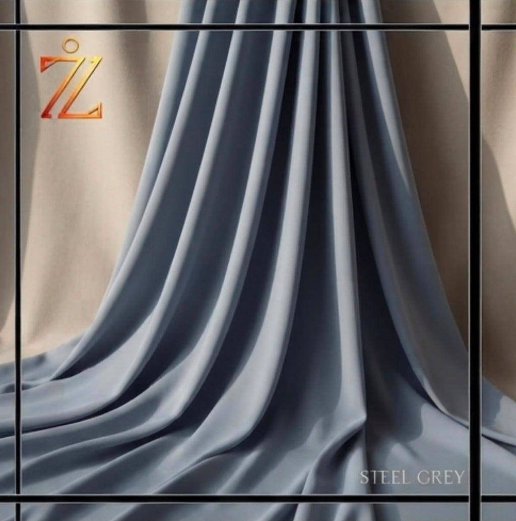 Premium Steel Grey Fabric