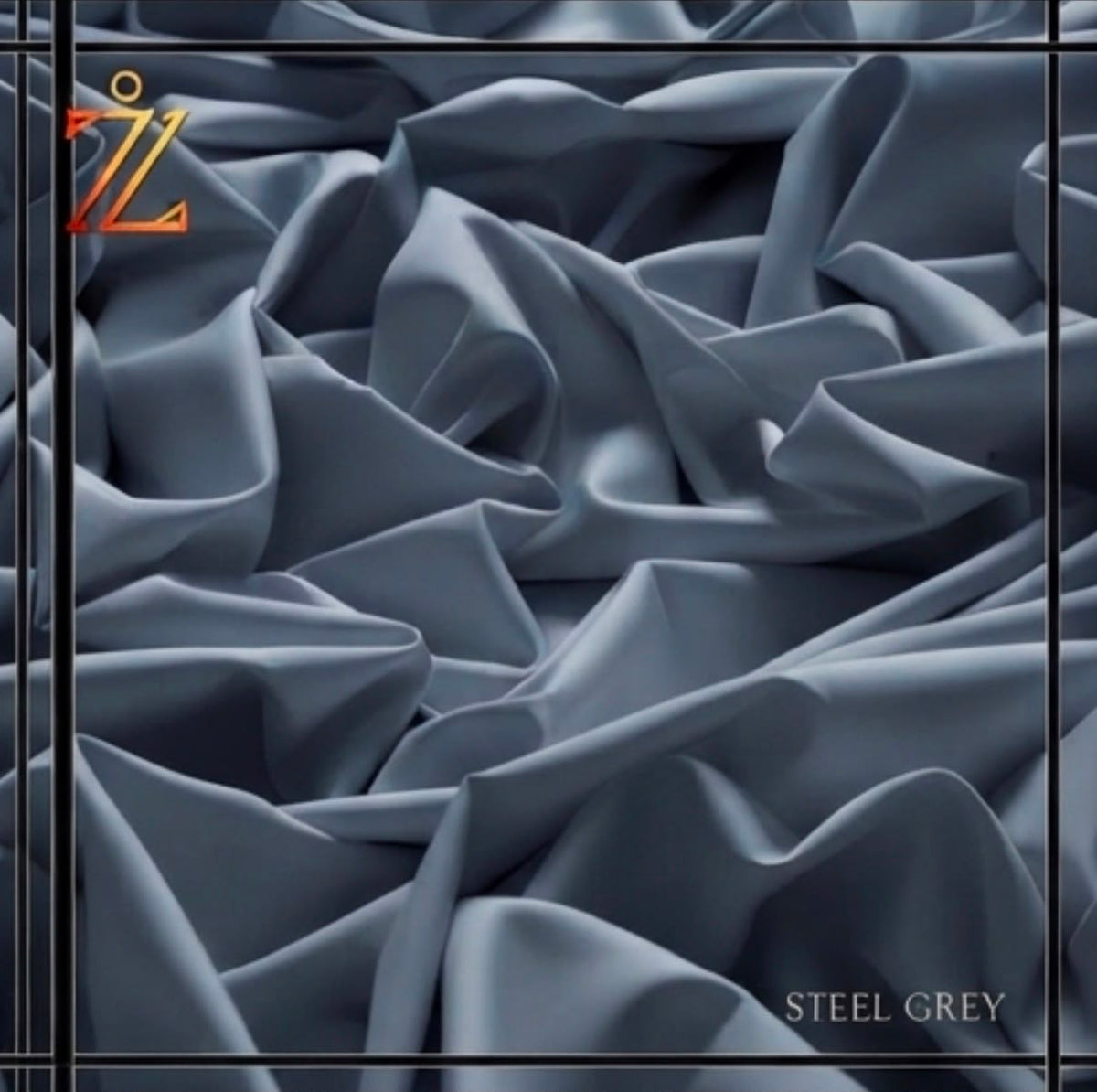 Premium Steel Grey Fabric