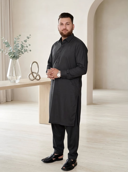 Classic Matte Black Fabric
