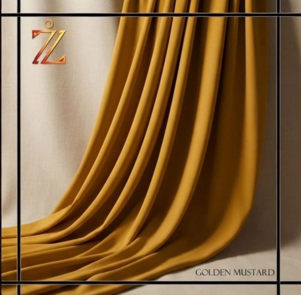 Vibrant Golden Fabric