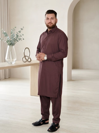 Rich Deep Burgundy Fabric