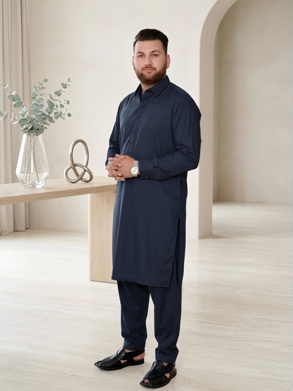 Midnight Coal Wash & Wear Suit